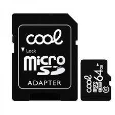 Tarjeta Memoria Micro SD con Adapt. x64 GB COOL