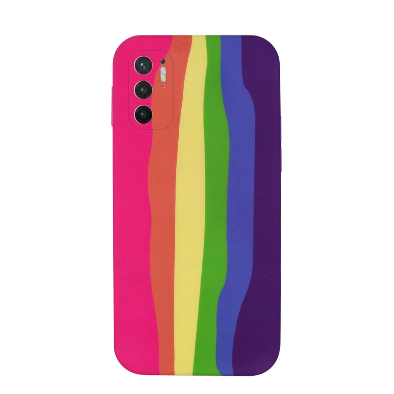 Funda Oficial De Color Arco Iris Xiaomi Redmi Note 10 Pro Max 4G 5G 10S 9  9S 8 7 De Silicona Degradada De Marca