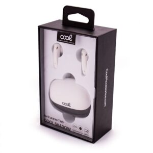 Auriculares Stereo Bluetooth Dual Pod Earbuds Inalámbricos TWS Lcd COOL Shadow Blanco